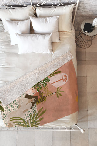 Alja Horvat Bohemian Life Fleece Throw Blanket