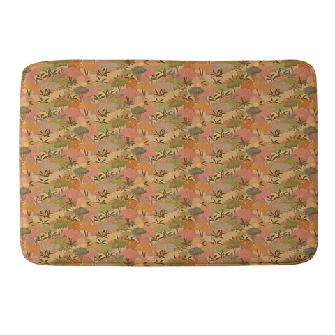 Alja Horvat Bohemian Walk Orange Memory Foam Bath Mat