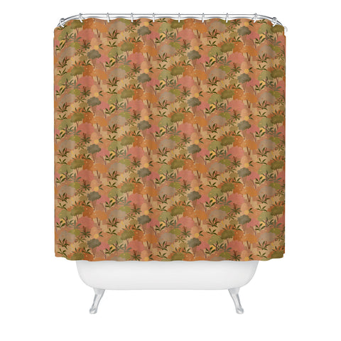 Alja Horvat Bohemian Walk Orange Shower Curtain