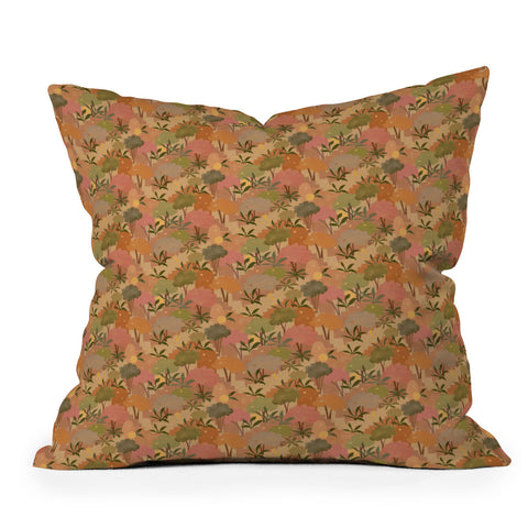 Alja Horvat Bohemian Walk Orange Throw Pillow