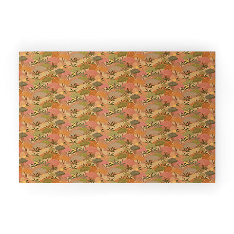 Alja Horvat Bohemian Walk Orange Welcome Mat