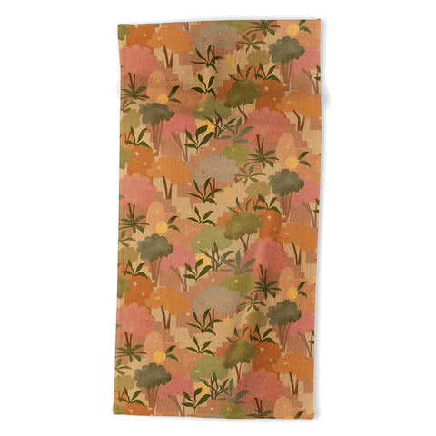 Alja Horvat Bohemian Walk Orange Beach Towel
