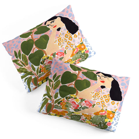 Alja Horvat Botanical Lady Pillow Shams