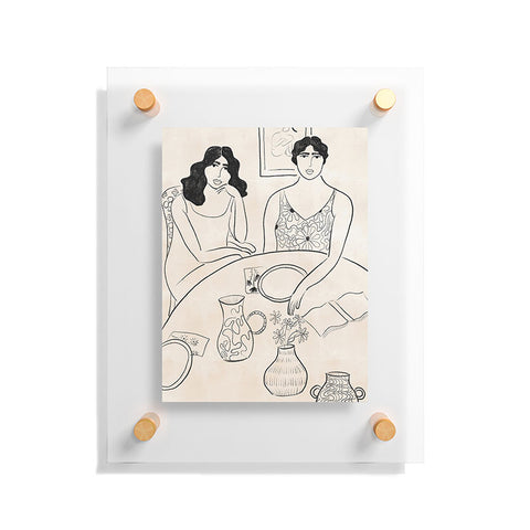 Alja Horvat Breakfast in the 70s Floating Acrylic Print