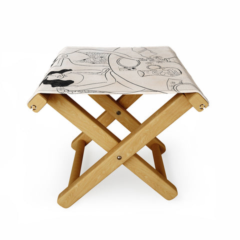 Alja Horvat Breakfast in the 70s Folding Stool