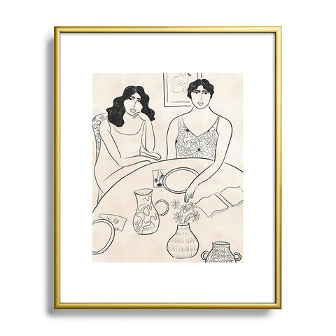 Alja Horvat Breakfast in the 70s Metal Framed Art Print