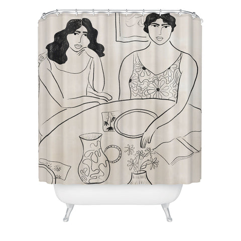 Alja Horvat Breakfast in the 70s Shower Curtain