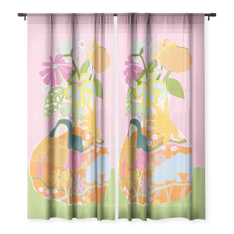 Alja Horvat Colourful Garden Sheer Non Repeat