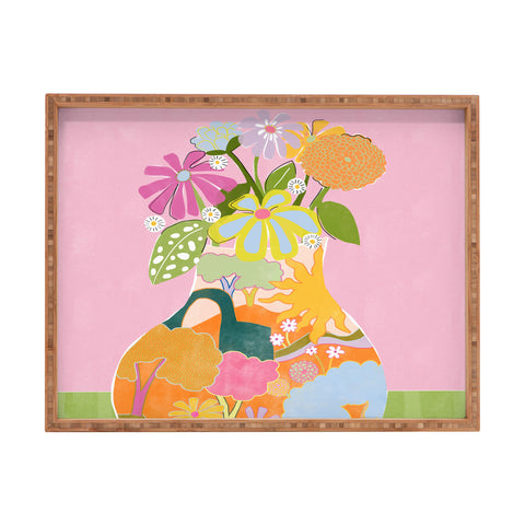 Alja Horvat Colourful Garden Rectangular Tray