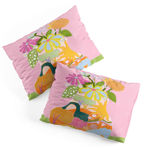 Alja Horvat Colourful Garden Pillow Shams