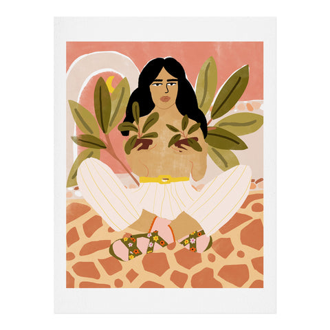 Alja Horvat Crazy Plant Lady Art Print