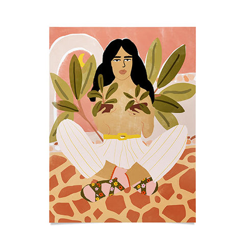 Alja Horvat Crazy Plant Lady Poster