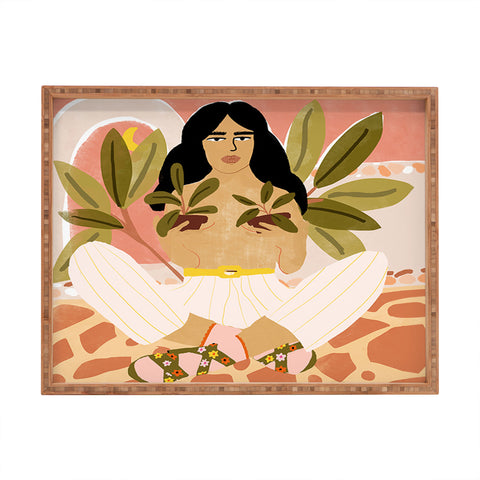 Alja Horvat Crazy Plant Lady Rectangular Tray