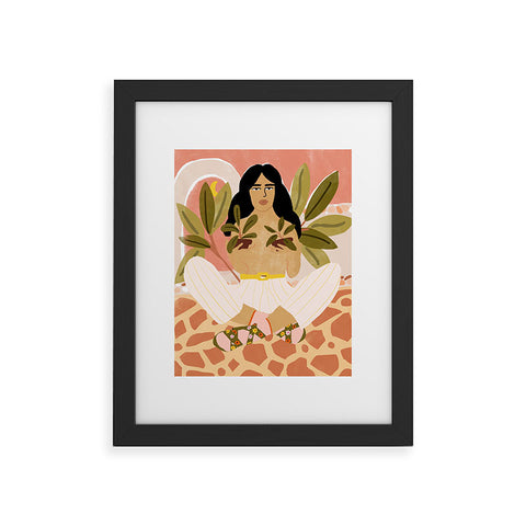 Alja Horvat Crazy Plant Lady Framed Art Print