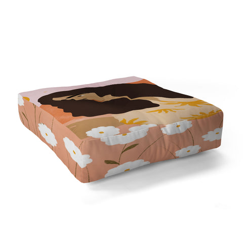 Alja Horvat Digital Spirituality Floor Pillow Square