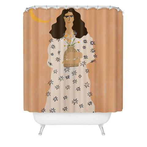 Alja Horvat Dreams And Flowers Shower Curtain