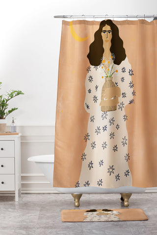 Alja Horvat Dreams And Flowers Shower Curtain And Mat