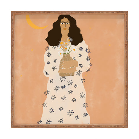 Alja Horvat Dreams And Flowers Square Tray