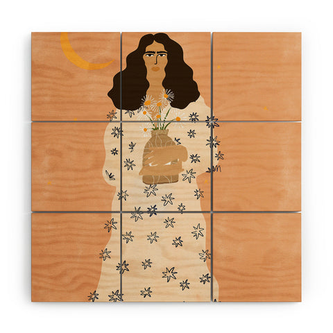 Alja Horvat Dreams And Flowers Wood Wall Mural