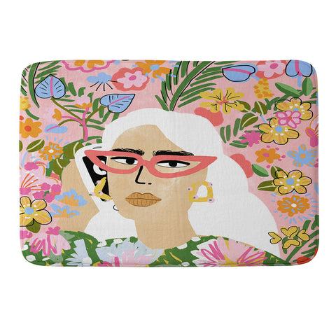 Alja Horvat Fashion Is Calling Me Memory Foam Bath Mat