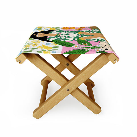 Alja Horvat Floral fever Folding Stool