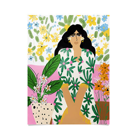 Alja Horvat Floral fever Poster