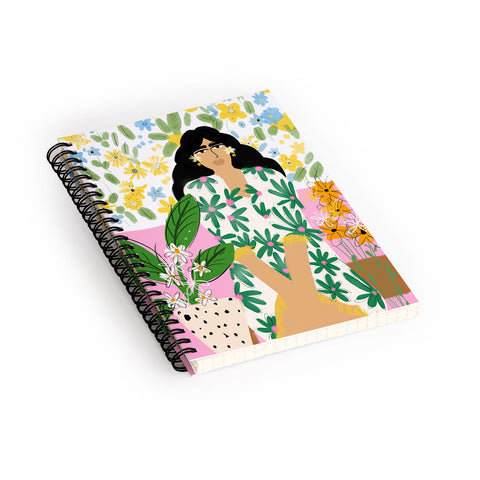 Alja Horvat Floral fever Spiral Notebook