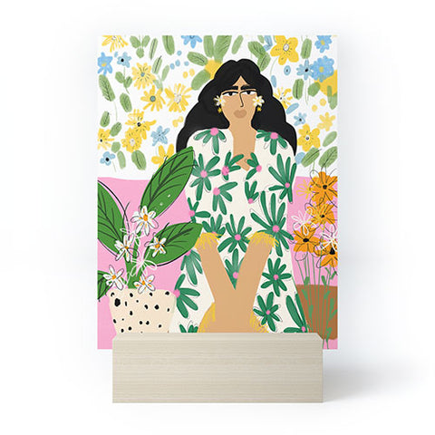 Alja Horvat Floral fever Mini Art Print