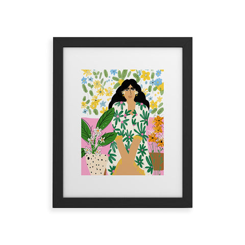 Alja Horvat Floral fever Framed Art Print