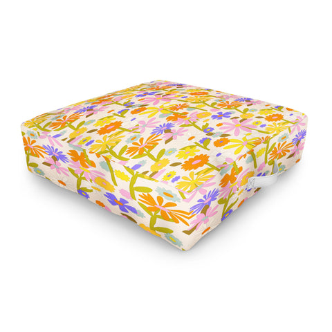Alja Horvat Flower Power Light Outdoor Floor Cushion