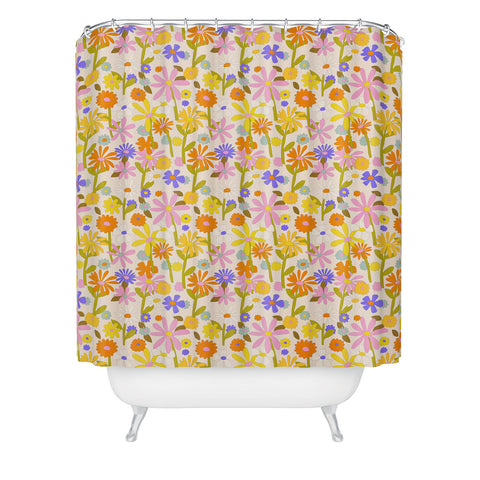 Alja Horvat Flower Power Light Shower Curtain