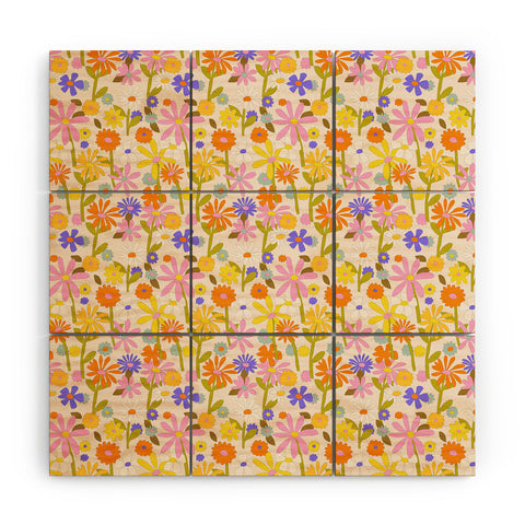 Alja Horvat Flower Power Light Wood Wall Mural