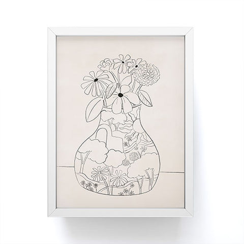 Alja Horvat Flower Vase Framed Mini Art Print