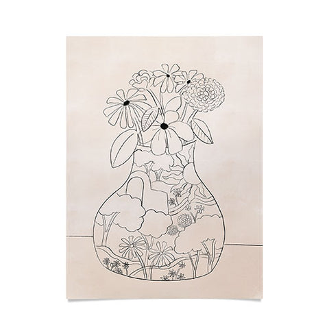 Alja Horvat Flower Vase Poster