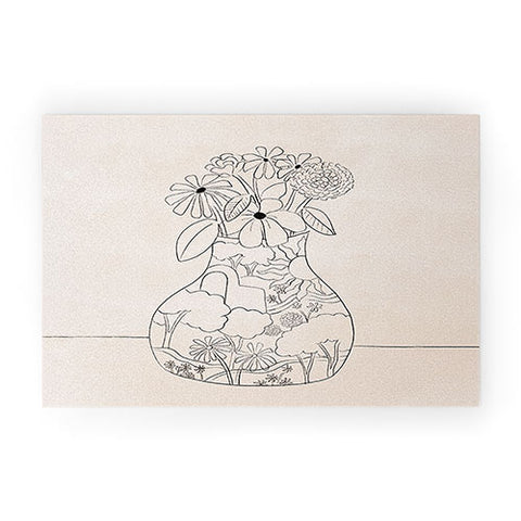 Alja Horvat Flower Vase Welcome Mat