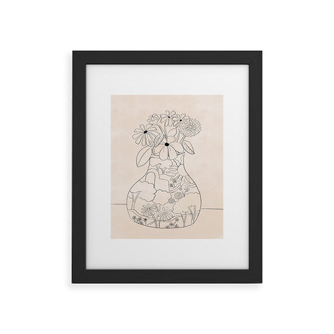 Alja Horvat Flower Vase Framed Art Print