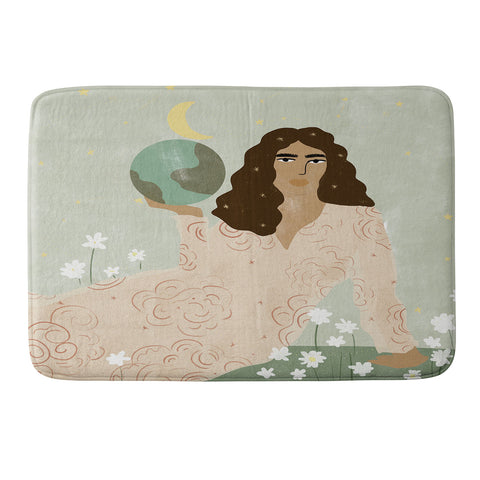 Alja Horvat God is a Woman Memory Foam Bath Mat