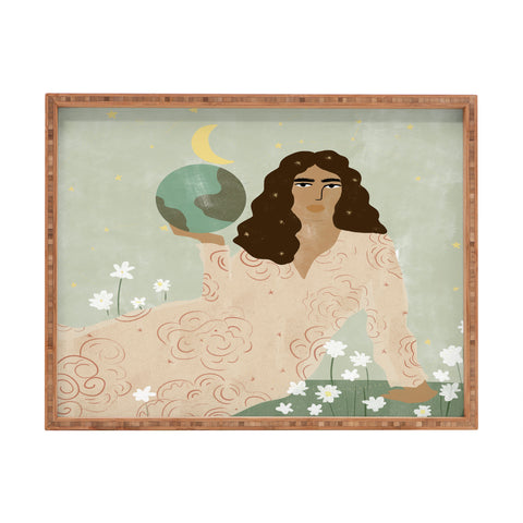 Alja Horvat God is a Woman Rectangular Tray