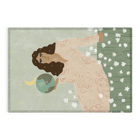 Alja Horvat God is a Woman Outdoor Rug