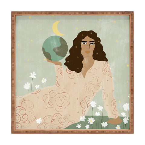 Alja Horvat God is a Woman Square Tray