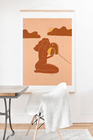 Alja Horvat Holding The sun Art Print And Hanger