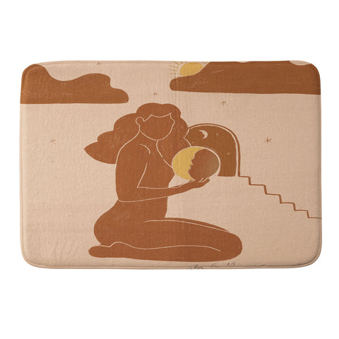 Alja Horvat Holding The sun Memory Foam Bath Mat