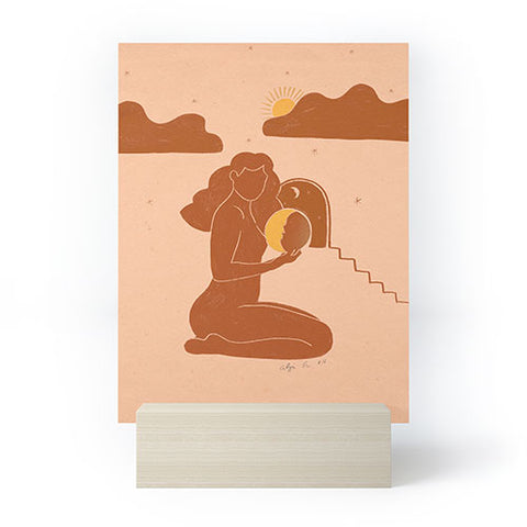 Alja Horvat Holding The sun Mini Art Print