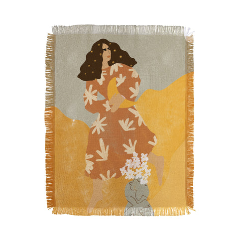 Alja Horvat I Stole the Moon Throw Blanket