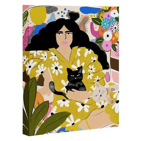 Alja Horvat Life with cats Art Canvas