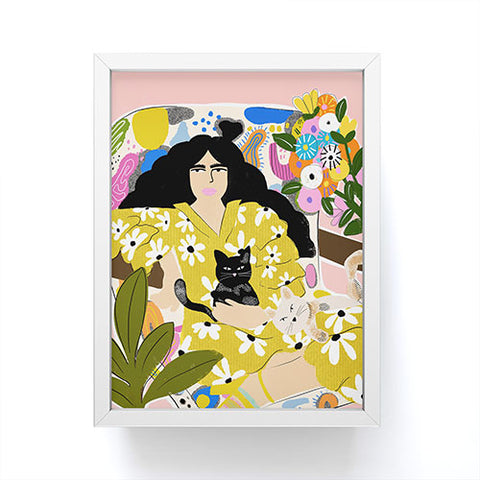 Alja Horvat Life with cats Framed Mini Art Print