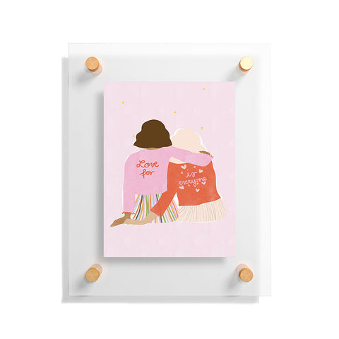 Alja Horvat Love Is For Everyone Floating Acrylic Print