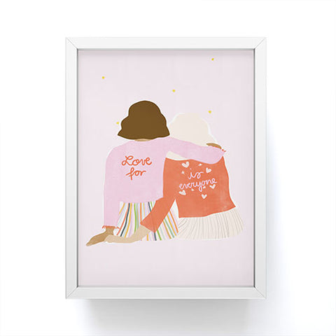Alja Horvat Love Is For Everyone Framed Mini Art Print