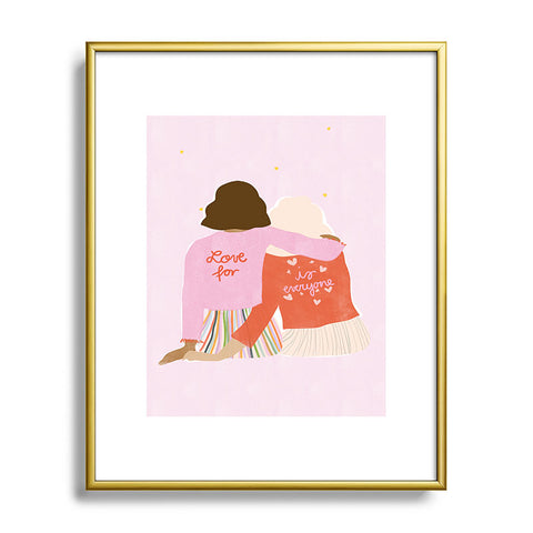 Alja Horvat Love Is For Everyone Metal Framed Art Print