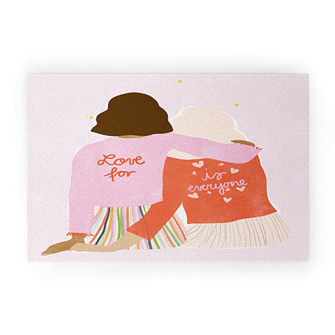 Alja Horvat Love Is For Everyone Welcome Mat
